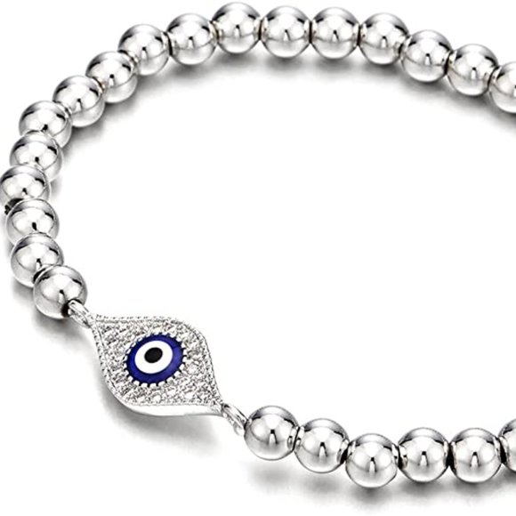 Boutique Accessories - Women Men with Cubic Zirconia Protection Evil Eye